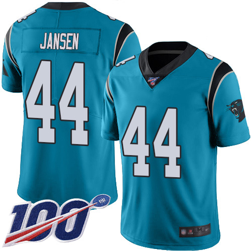 Carolina Panthers Limited Blue Men J.J. Jansen Jersey NFL Football 44 100th Season Rush Vapor Untouchable